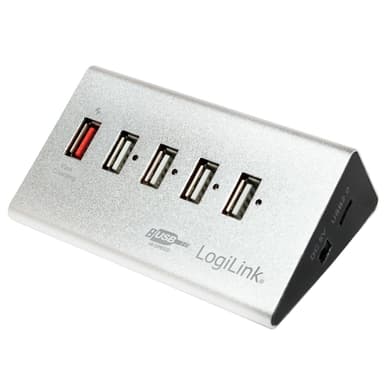 USB 2.0 hub 4 + 1 hurtiglading
