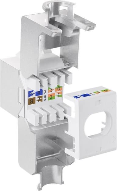 Goobay Keystone-modul RJ45 CAT 6A, STP, slim-line