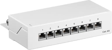 Goobay CAT 6a Mini/Desktop Patch Panel, 8 Port