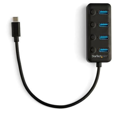 StarTech.com USB-C-hubb med 4 portar - USB-C till 4x USB 3.0 Type-A-portar med i