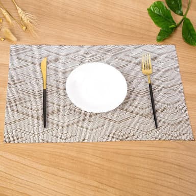 Nettbrett / Coaster PVC kaffe 4-pakning