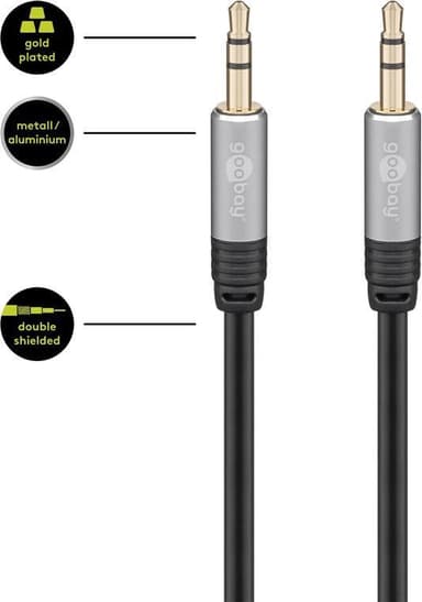 Stereo MP3 jack lydadapterkabel