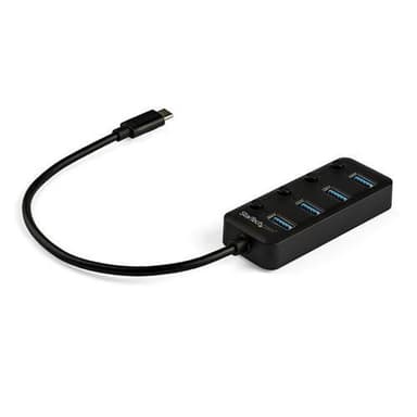 StarTech.com USB-C-hubb med 4 portar - USB-C till 4x USB 3.0 Type-A-portar med i