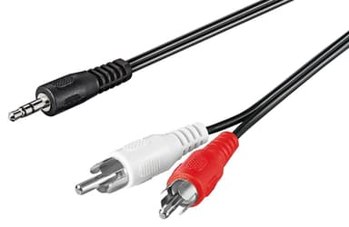 Goobay Lydkabel AUX-adapter  3,5 mm hann til stereo RCA hann