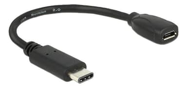 DeLOCK USB-C ha - Micro-B ho adapter, USB 2.0, 56 k? resistor, black