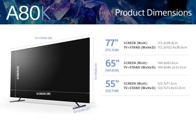 Sony 65” A80K 4K OLED TV (2022)