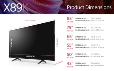 Sony 75” X89K 4K LED TV (2022)