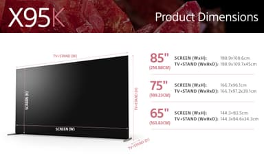 Sony 75” X95K 4K MiniLED TV (2022)