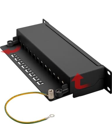 Goobay CAT 6 10 tommers (25,4 cm) patchpanel, 12 porter
