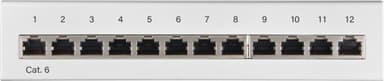 Goobay CAT 6 Mini/Desktop Patch Panel, 12 Ports