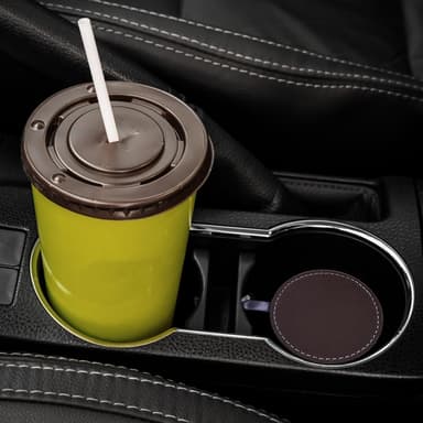 INF Coaster holder i bil 2-pak Brun