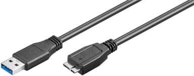 Goobay USB 3.0 SuperSpeed-kabel, svart