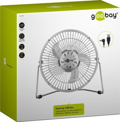 Goobay 8 tommers stasjonær USB-vifte