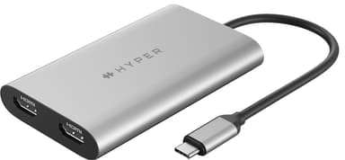 Hyper HyperDrive dobbel HDMI USB adapter