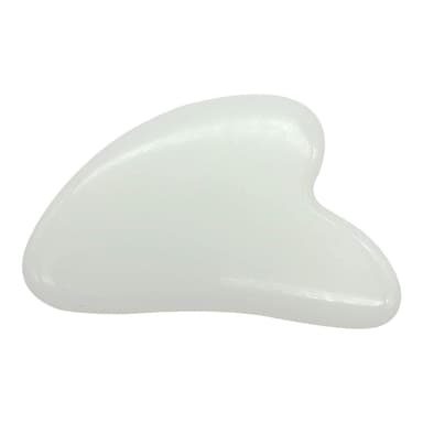 Gua Sha massasje stein Jade Hvit