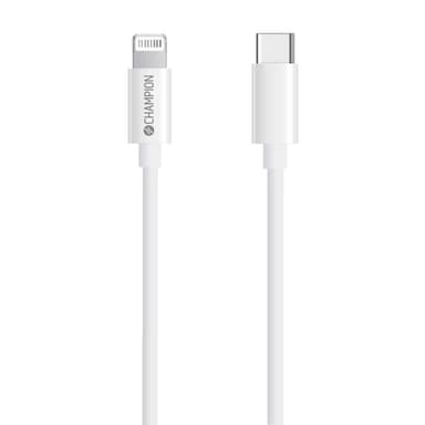 Champion USB-C til Lightning-kabel 1m Hvit