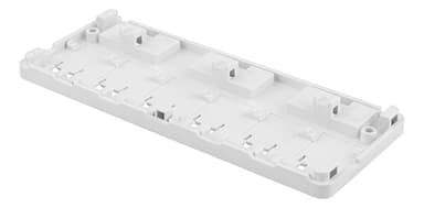deltaco Surface mount box for Keystone, 6 ports, white