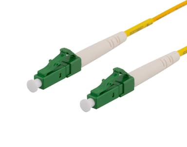 deltaco OS2 Fiber cable, LC – LC, simplex, singlemode, APC, 10m
