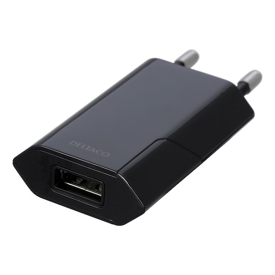 deltaco USB wall charger 100 – 240 V 1x USBA 1 A 5 W retail black