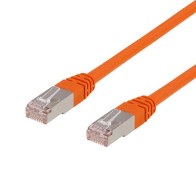 deltaco F/UTP Cat6 patch cable, 1.5m, 250MHz, Delta, LSZH, orange