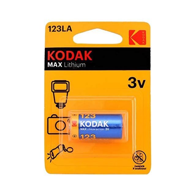 Kodak Kodak Max lithium 123LA batteri (1 pakke)