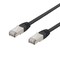 deltaco S/FTP Cat6 patch cable, 1m, 250MHz, UV resistant, black