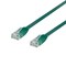 deltaco U/UTP Cat6 patch cable, flat, 0.3m, 250MHz, green