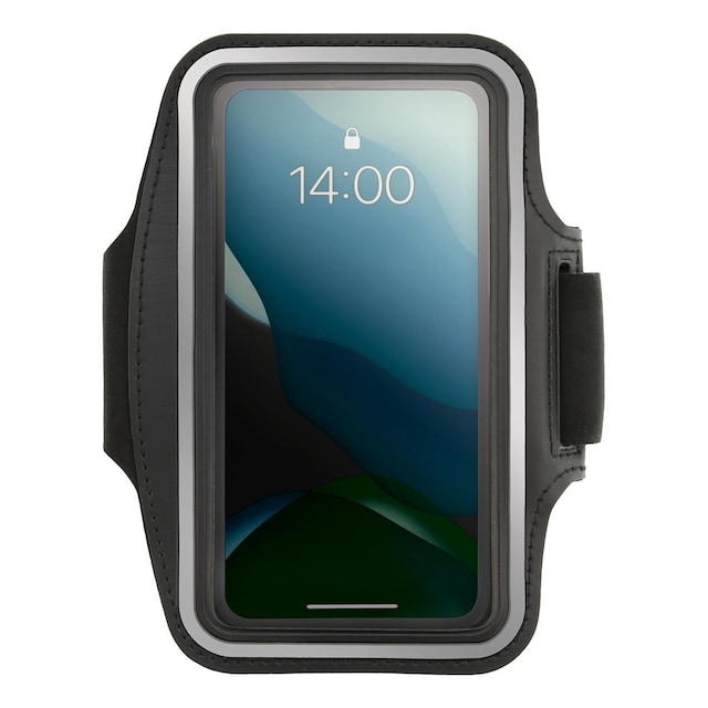 Sport armband reflective fits up to most 6.5"" screens black