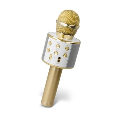 Forever BMS-300 Mikrofon med Bluetooth-høyttaler, Gull