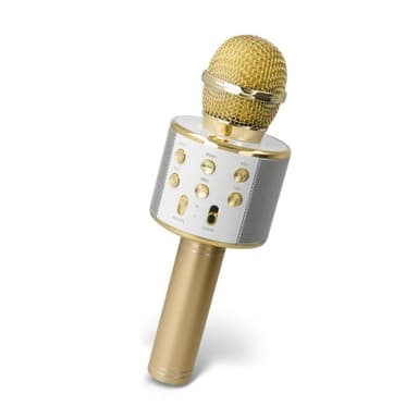 Forever BMS-300 Mikrofon med Bluetooth-høyttaler, Gull