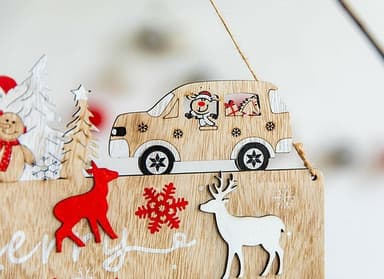 Dørskilt med julemotiv