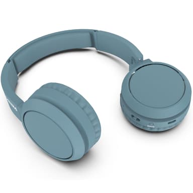 On-ear Bluetooth-hodetelefoner blå