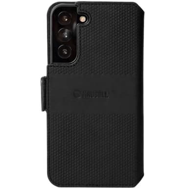 Skinntelefonlommebok Galaxy S22+ Svart