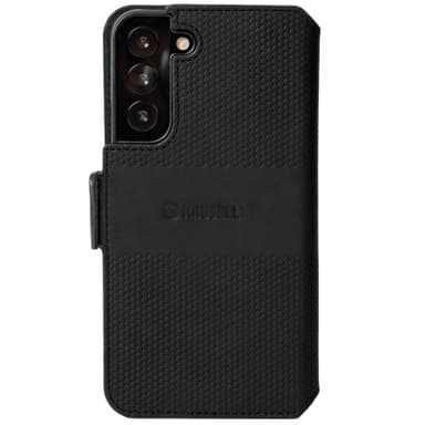 Skinntelefonlommebok Galaxy S22 Svart