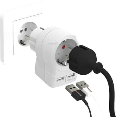 SKross Europa til Europa Home USB hub 3310002