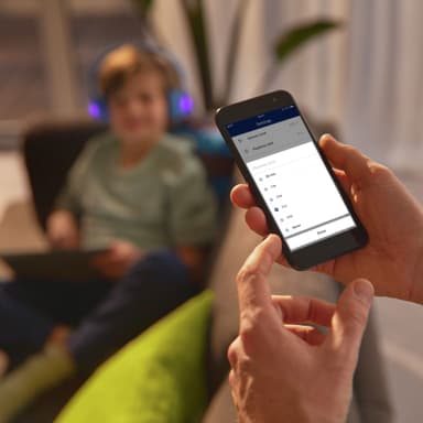 Trådløse On-ear hodetelefoner for barn Blå