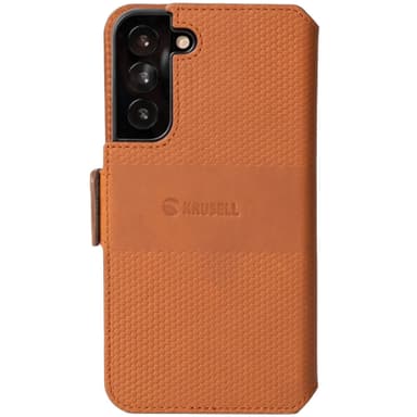 Skinntelefonlommebok Galaxy S22 Cognac