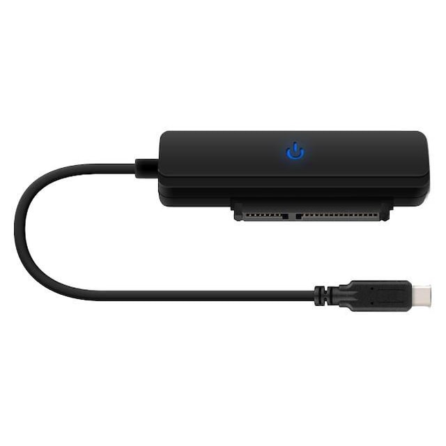 deltacoimp USB-C 3.1 Gen2 HDD Adapter, up to 12.5mm, 10Gbps, black