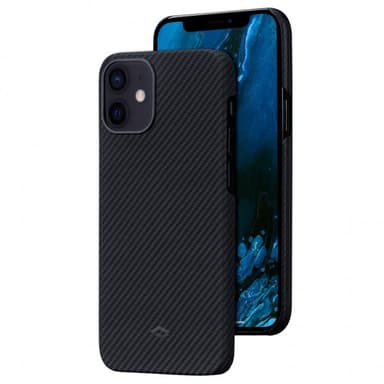 Pitaka iPhone 12 Deksel Active Strap Svart/Grå Twill