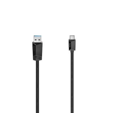 HAMA Kabel USB-C - USB-A USB 3.2 5 Gbit/s 0.75m Svart