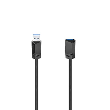 HAMA Kabel USB-forlenger 3.0 5 Gbit/s 1.5m Svart