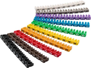 Goobay Kabelmerkeklips 'Siffer 0-9' for kabeldiameter opp til 2,5 mm