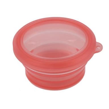 Sammenleggbar matboks 400 ml silikon Rød