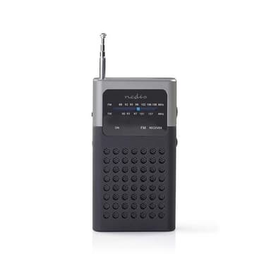 FM-Radio | 1,5 W | Lommestørrelse | Sort/grå