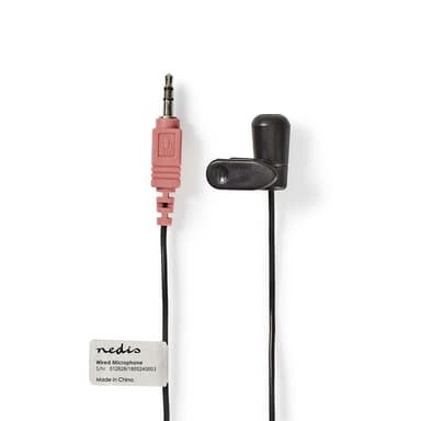 Nedis Mikrofon | Brukes til: Notisbok / Smarttelefon / Tablett | Wired | 1x 3.5 mm