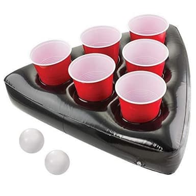 Oppblåsbar Beer Pong hatt, Svart