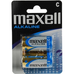 Maxell batterier, C (LR14), Alkaline, 1,5V, 2-pack