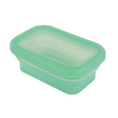 Sammenleggbar matboks 750 ml silikon Grønn