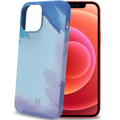 Akvarell TPU-deksel til iPhone 13 Blå