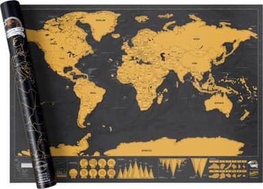 XXL Scratch Map - Verdenskart der du skraper av landene du har besøkt